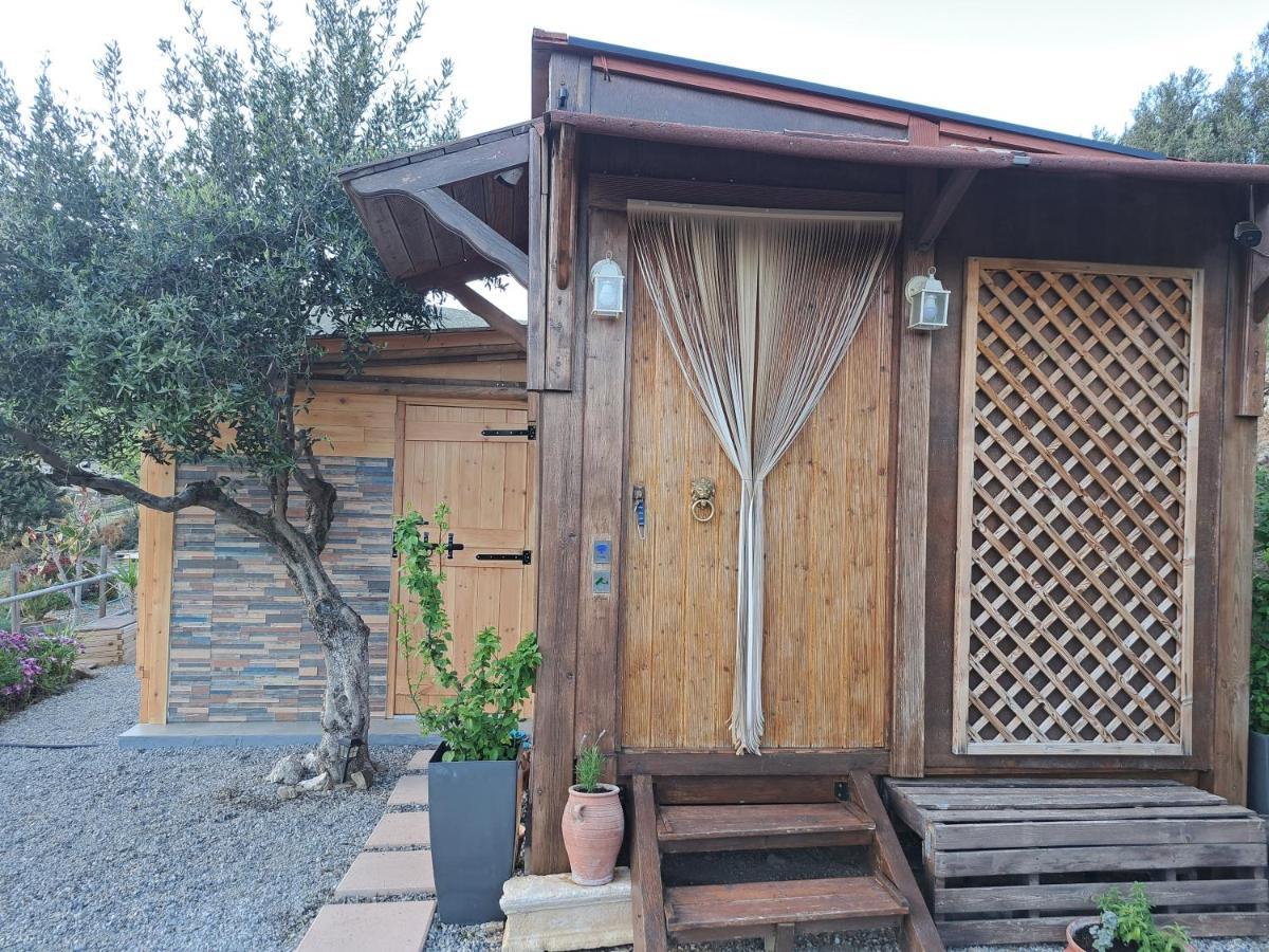 Wooden House At The Mountain-Private Pensionat Paránimfoi Exteriör bild
