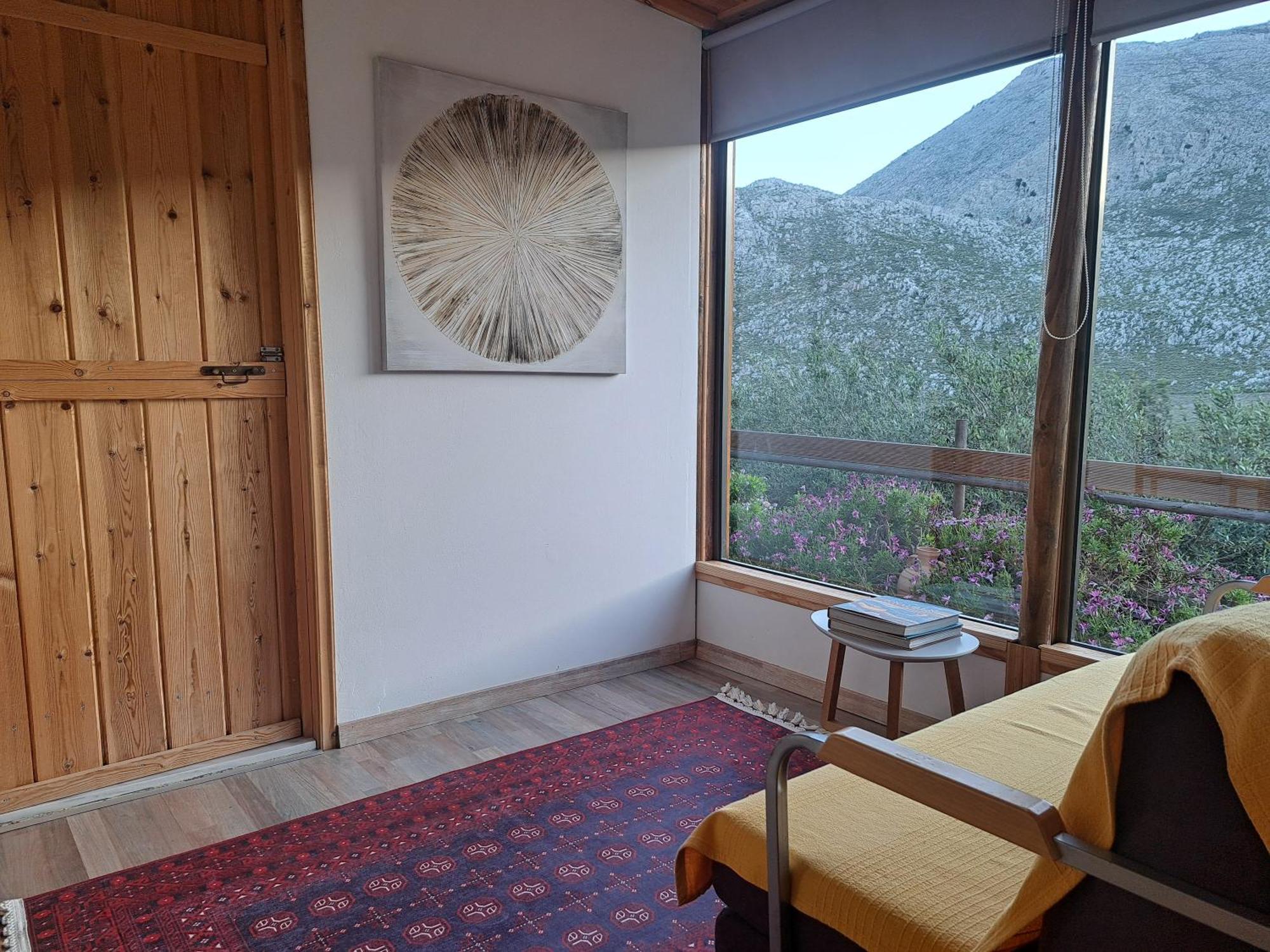 Wooden House At The Mountain-Private Pensionat Paránimfoi Exteriör bild